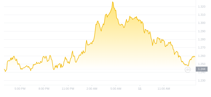 2024年09月11日IMX币价格